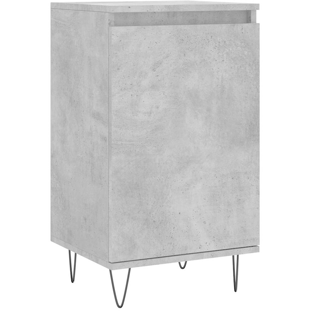vidaXL Single Door Concrete Grey Sideboard Image 2