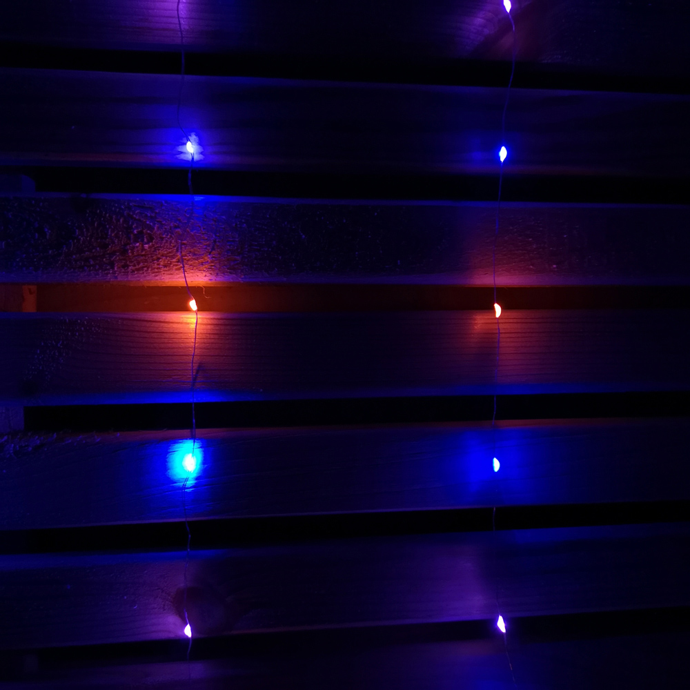 Samuel Alexander 140 Rainbow LED Star Curtain Lights Image 3
