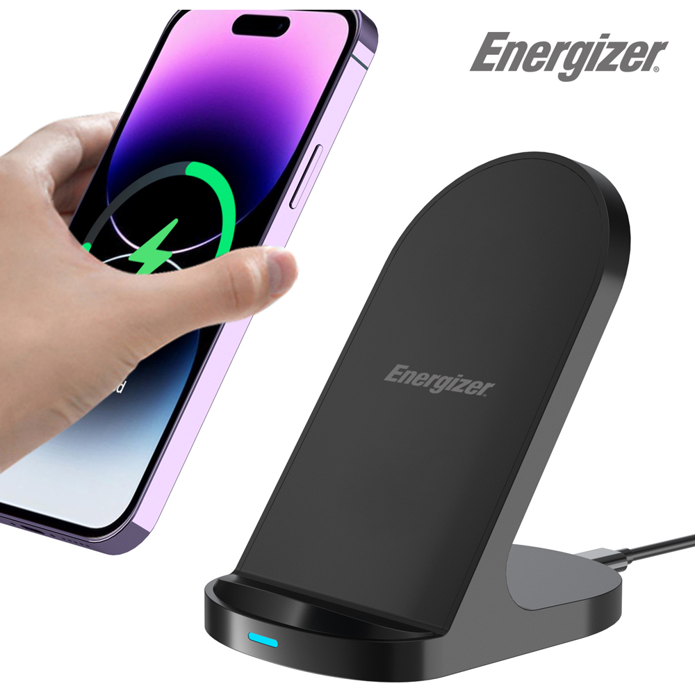 Energizer WCP108 Black QI Wireless Charging Stand 15W Image 2