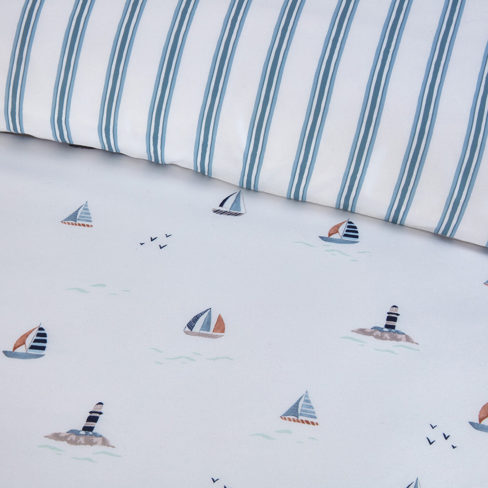 Sail Boats Duvet Set Blue Superking Image 4