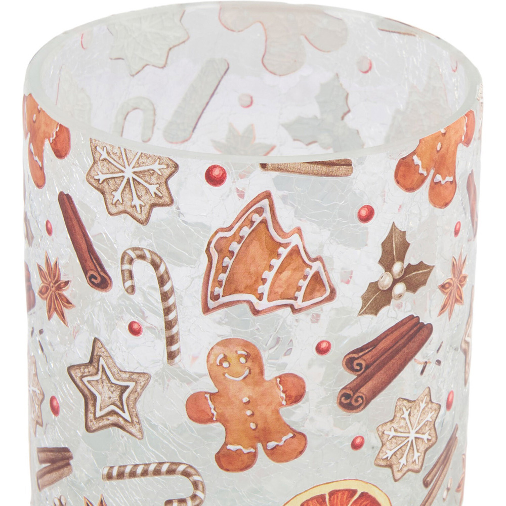 Gingerbread Crackle Candle Holder Image 4