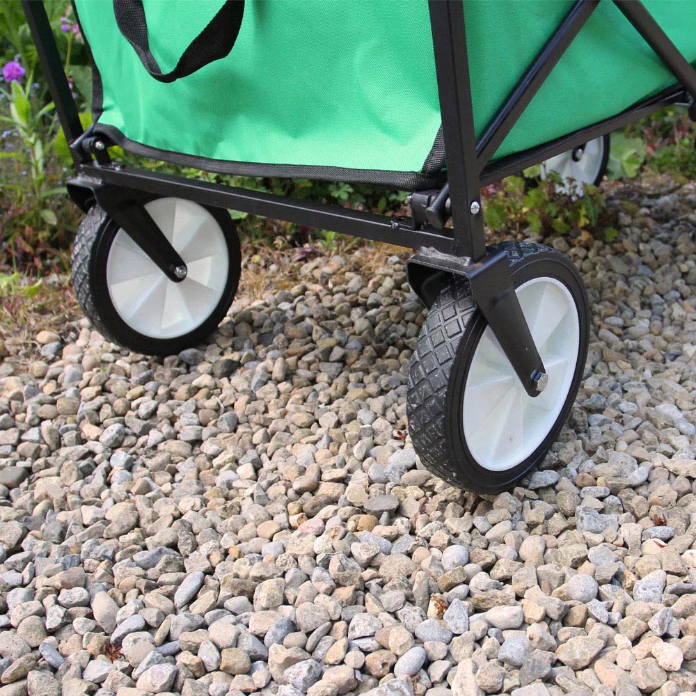 MonsterShop Foldable Garden Cart Green Image 4