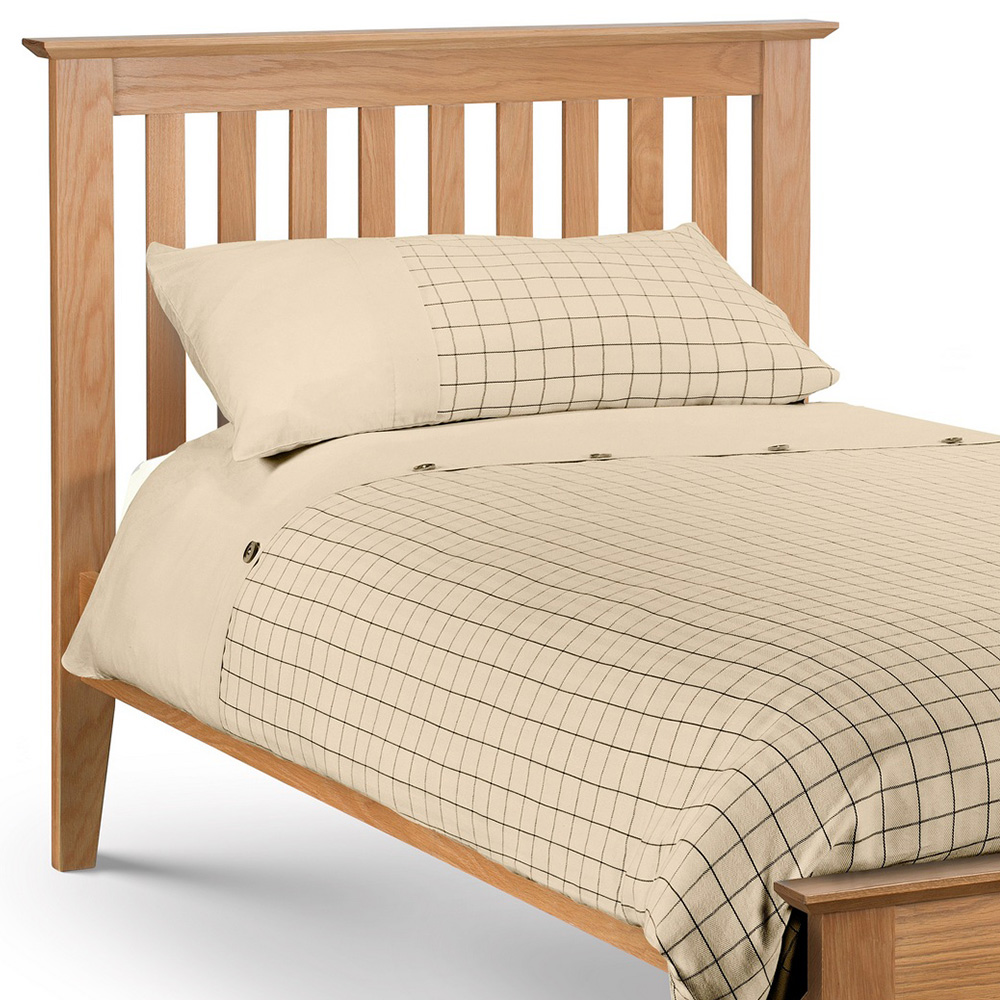 Julian Bowen Salerno Single Oak Shaker Bed Image 3