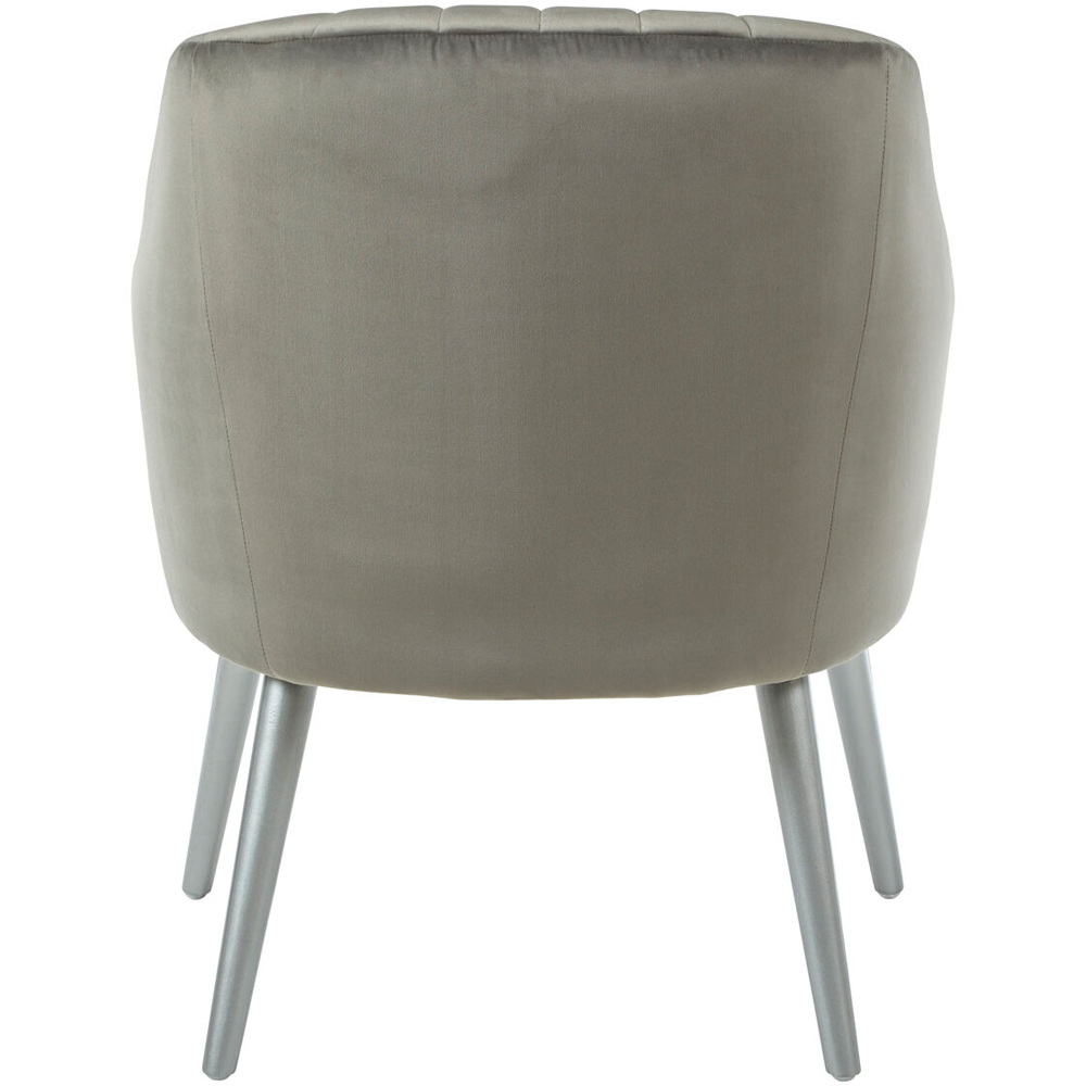 Premier Housewares Louxor Grey Fabric Armchair Image 4