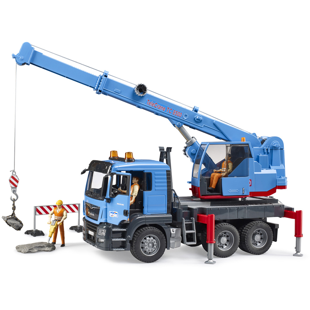Bruder Kids MAN TGS Crane Truck Playset Model Image 5