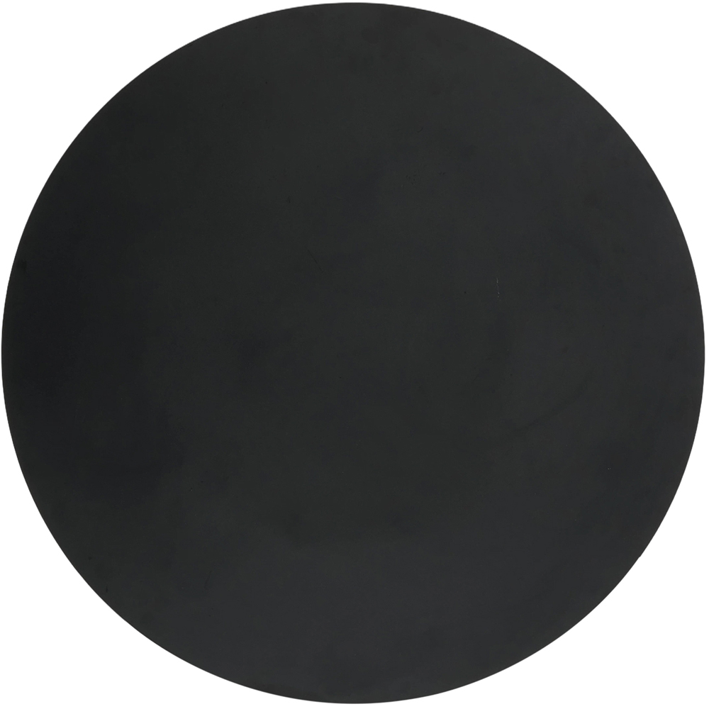 Living and Home 2 Seater Metal Base Modern Round Dining Table Black Image 5