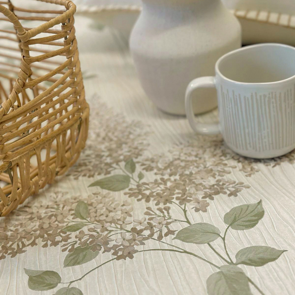 Belgravia Decor Tiffany Fiore Floral Beige and Sage Wallpaper Image 4