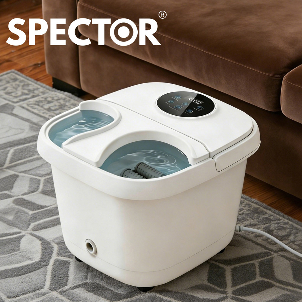 Spector White Electric Heat Temperature Control Foot Spa Massager Image 8