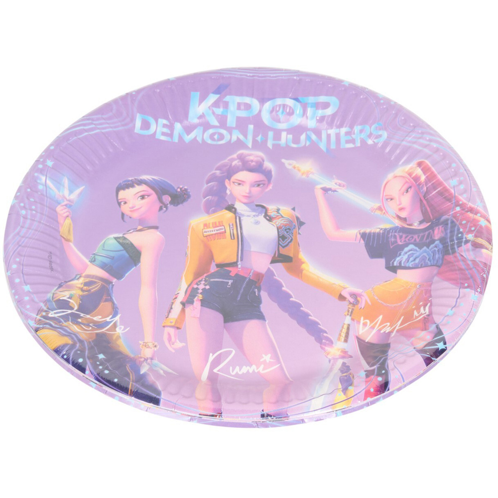 Kpop Demon Hunters Plates 8 Pack Image 2