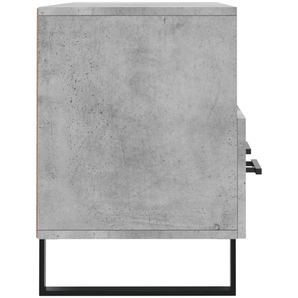 vidaXL 3 Drawer 3 Shelf Concrete Grey TV Cabinet Image 7