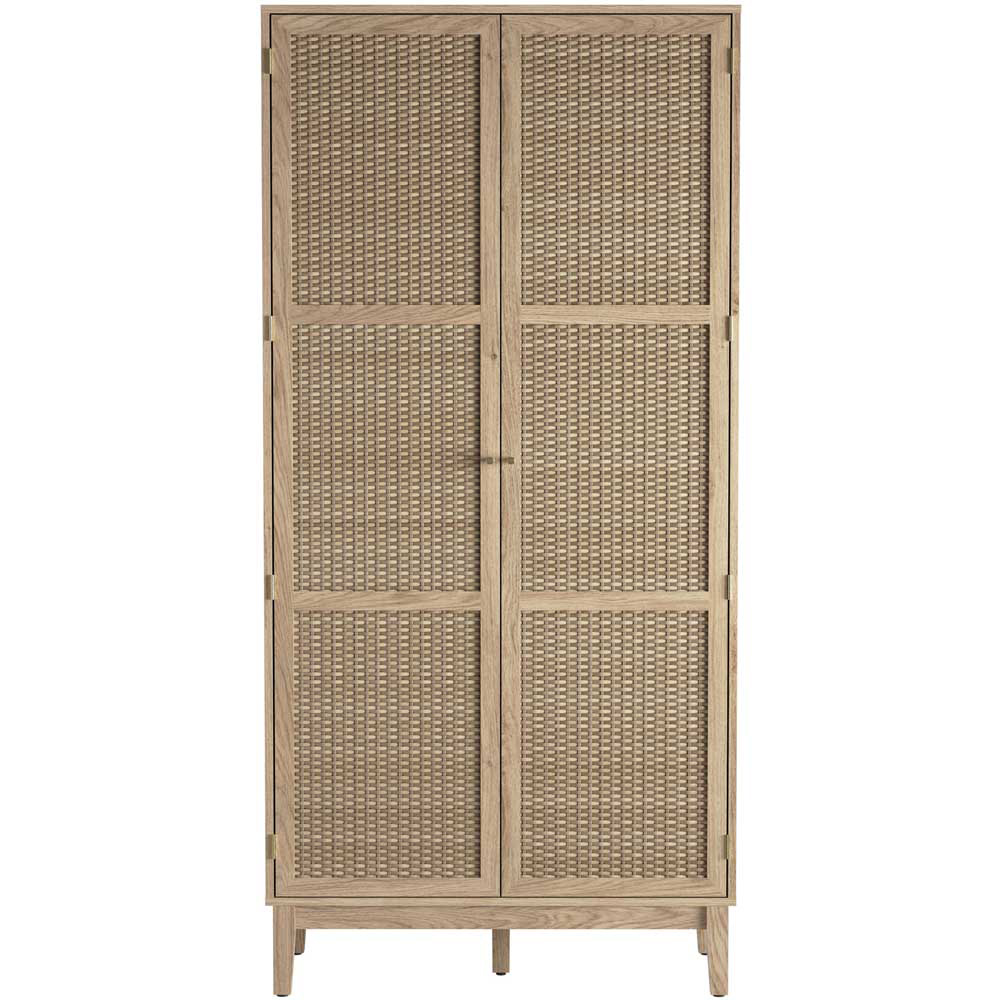 Bordeaux 2 Door Oak Effect Wardrobe Image 4