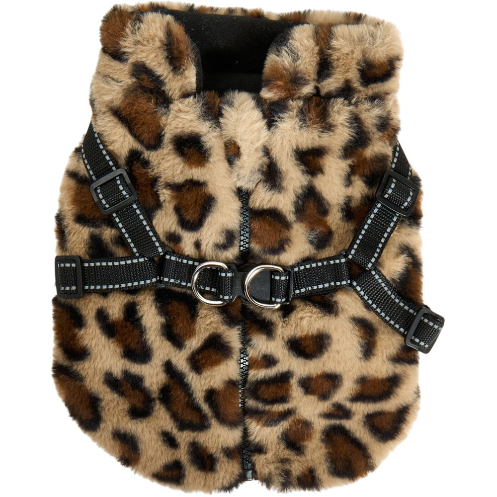 Fluffy Harness Dog Coat XS Image 20