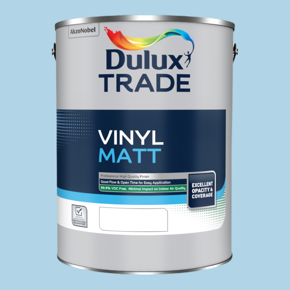 Dulux Trade First Dawn Walls and Ceilings Vinyl Matt Paint 5L Image 2