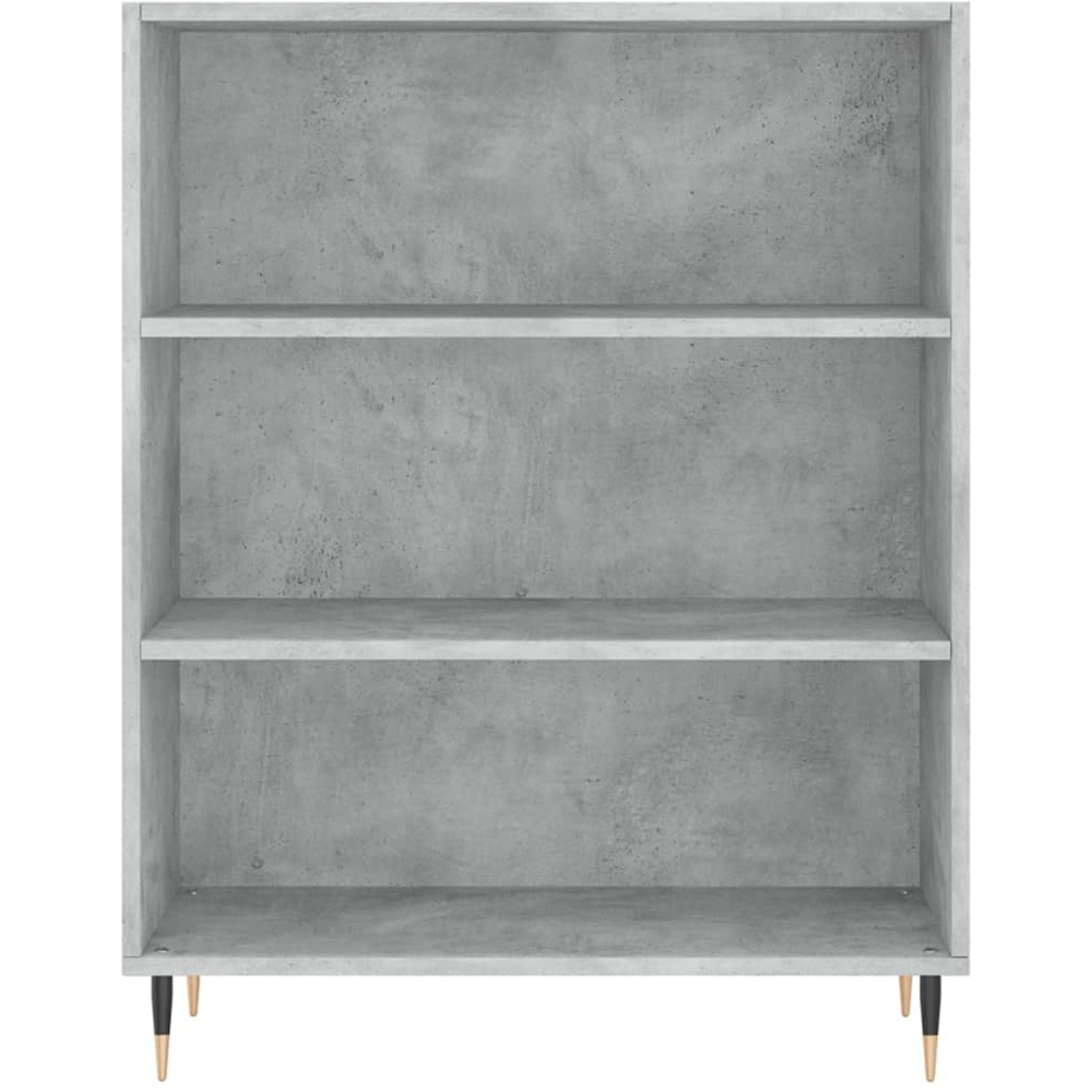 vidaXL 6 Shelf Concrete Grey Highboard Image 5