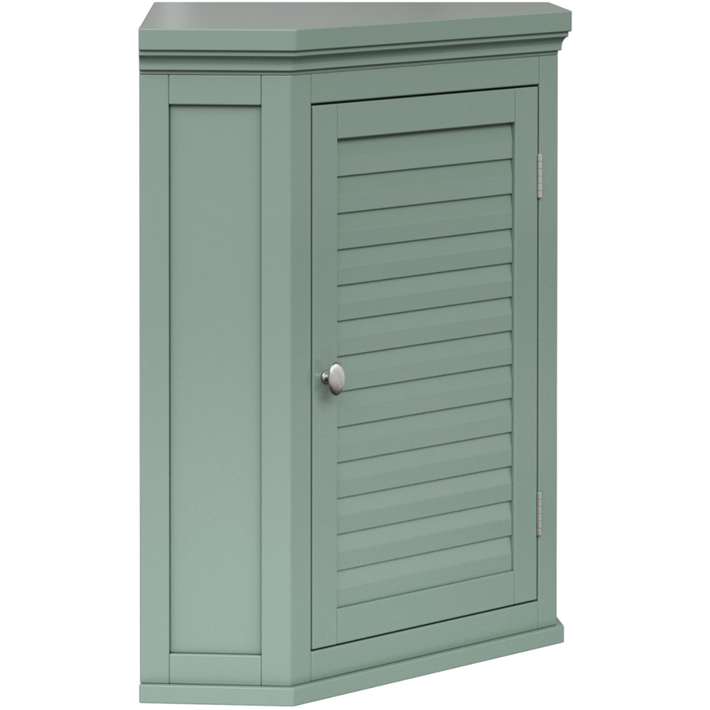 Teamson Home Glancy Single Door Sage Green Removable Wooden Wall Cabinet Image 3