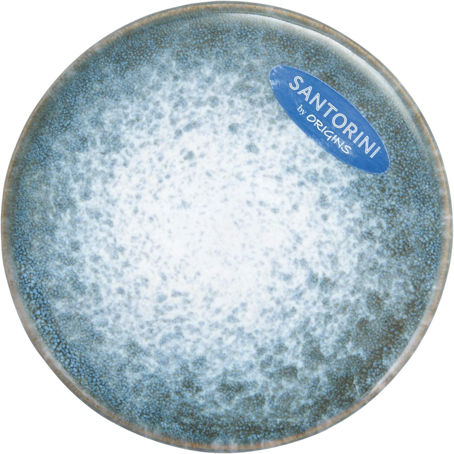 Santorini Reactive Glaze Coaster - Blue Image 1