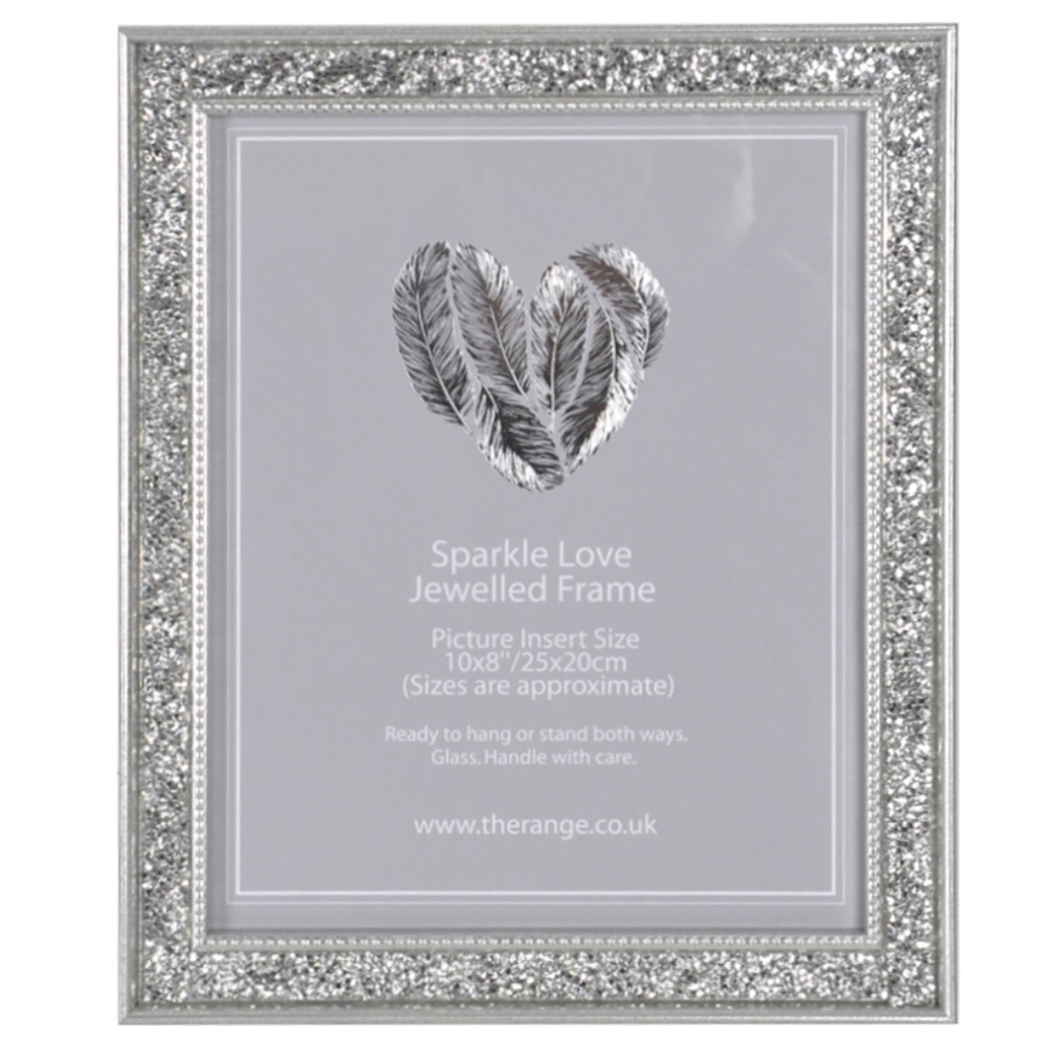 Niamh Sparkle Love Jewelled Photo Frame 10 x 8 inch Image