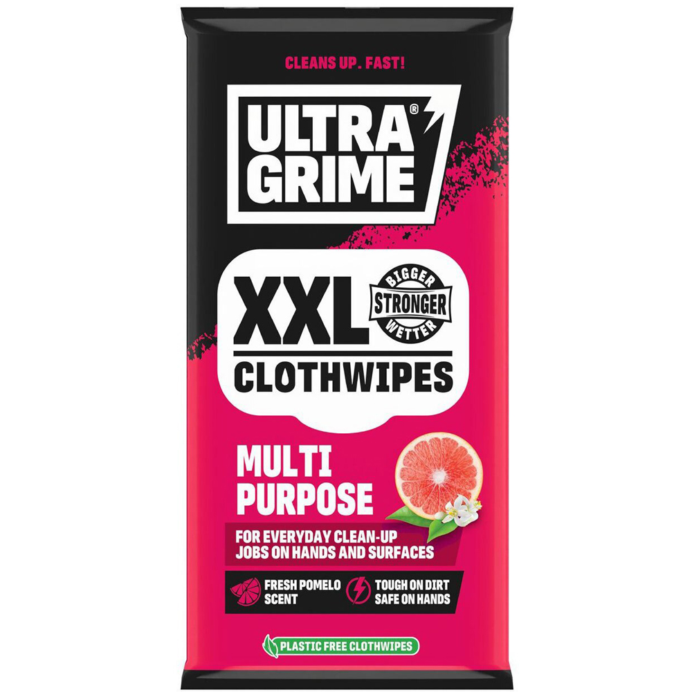 Pack of 20 UltraGrime Multi Purpose Cloth Wipes Pomelo Image