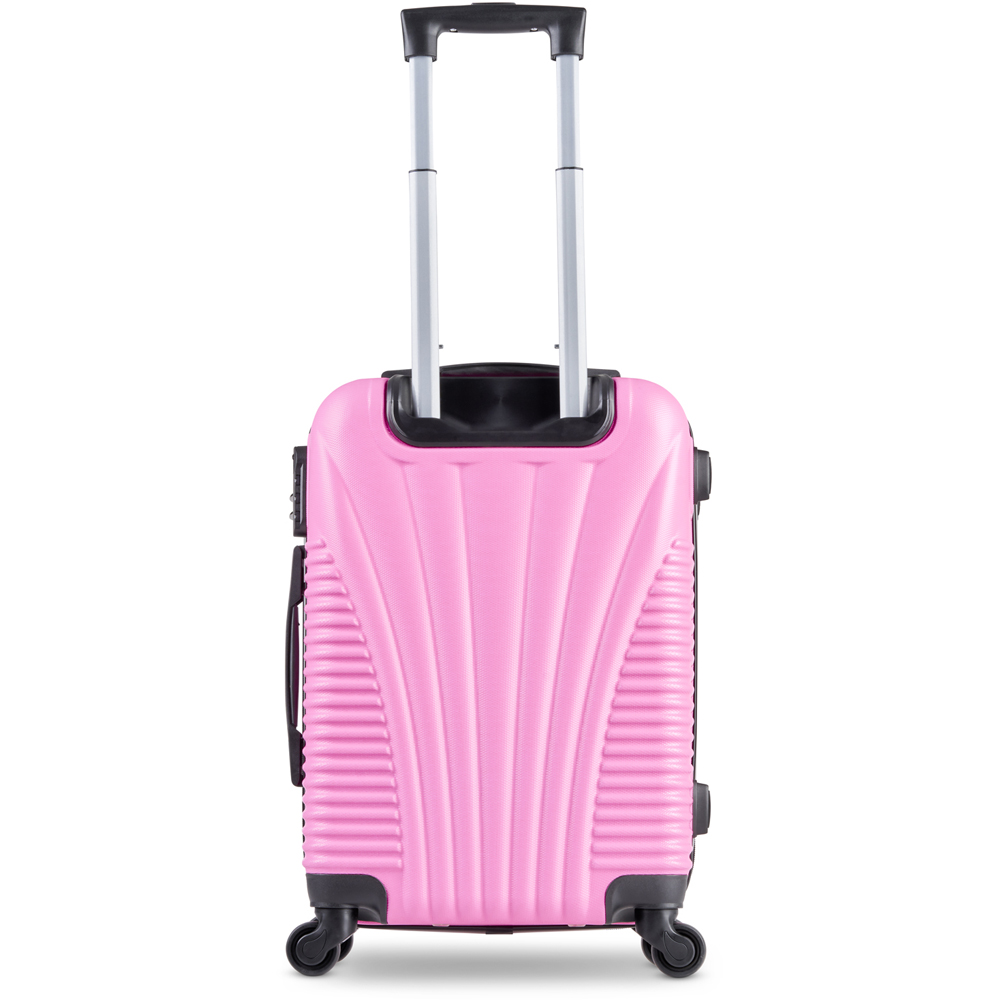 SA Products Light Pink Hardshell Airline Approved Cabin Suitcase Image 2