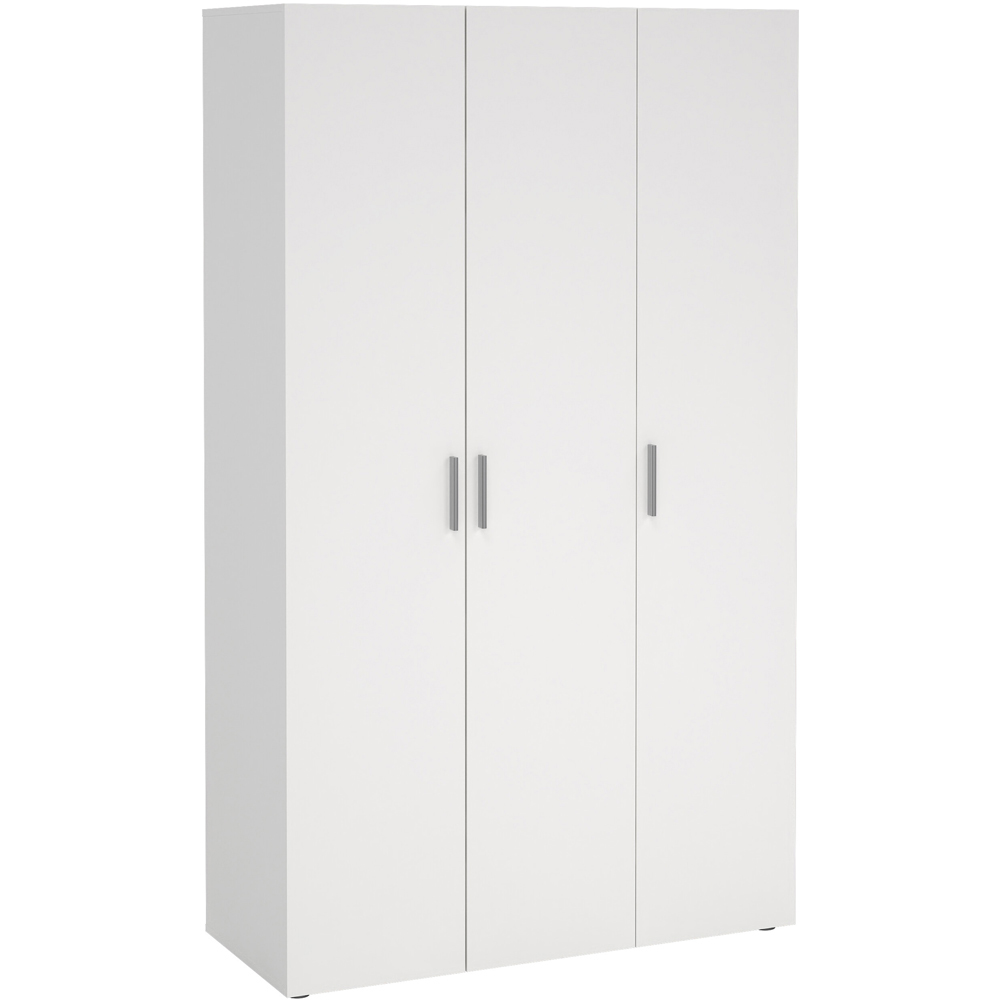 Florence 3 Door White Wardrobe Image 2