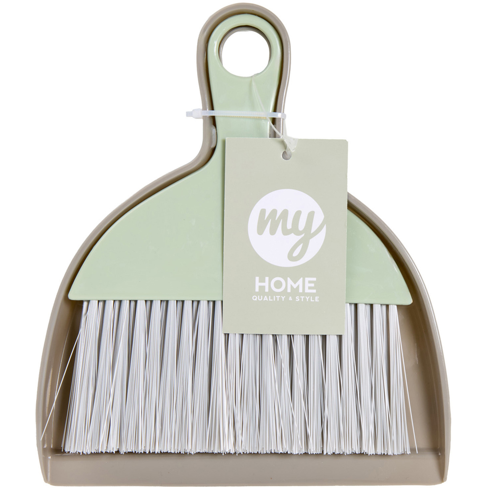 My Home Plain Mini Dustpan Set Sage Image 2