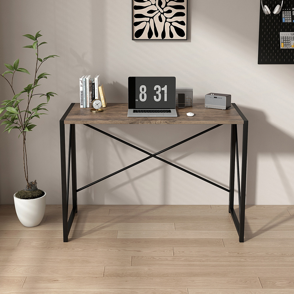 Miami Folding Computer Desk Brown Image 6
