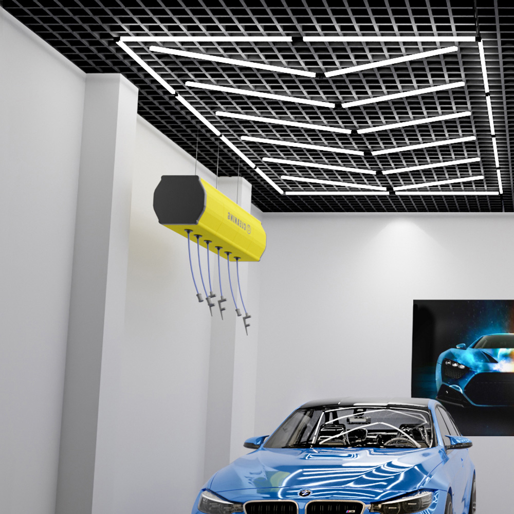 Ener-J 6 Arrow Designer Ceiling Light with Frame Image 2