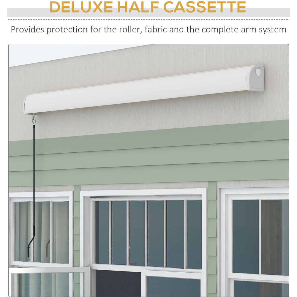 Outsunny Black Electric Retractable Awning 3 x 2.5m Image 5