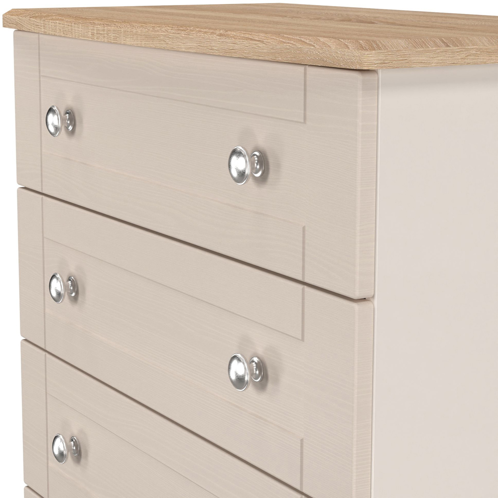 Crowndale Sussex 5 Drawer Kashmir Ash and Bardolino Oak Chest of Drawers Ready Assembled Image 6