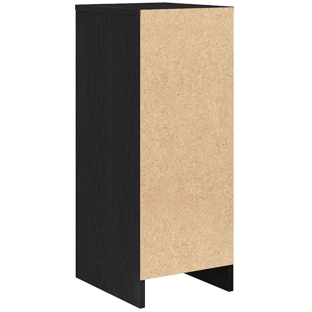 vidaXL 3 Drawer Black Oak Wooden Sideboard Image 7