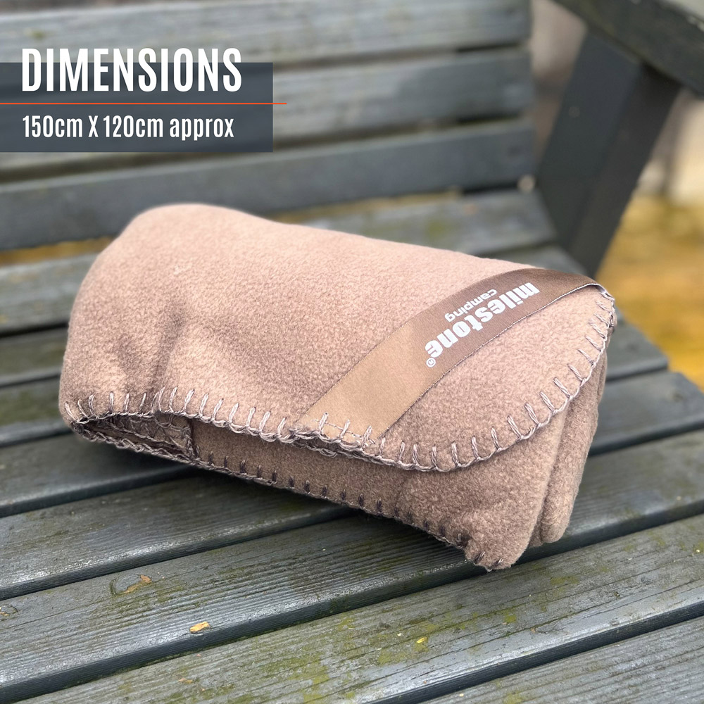 Milestone Camping Stone Thermal Fleece Blanket Image 8