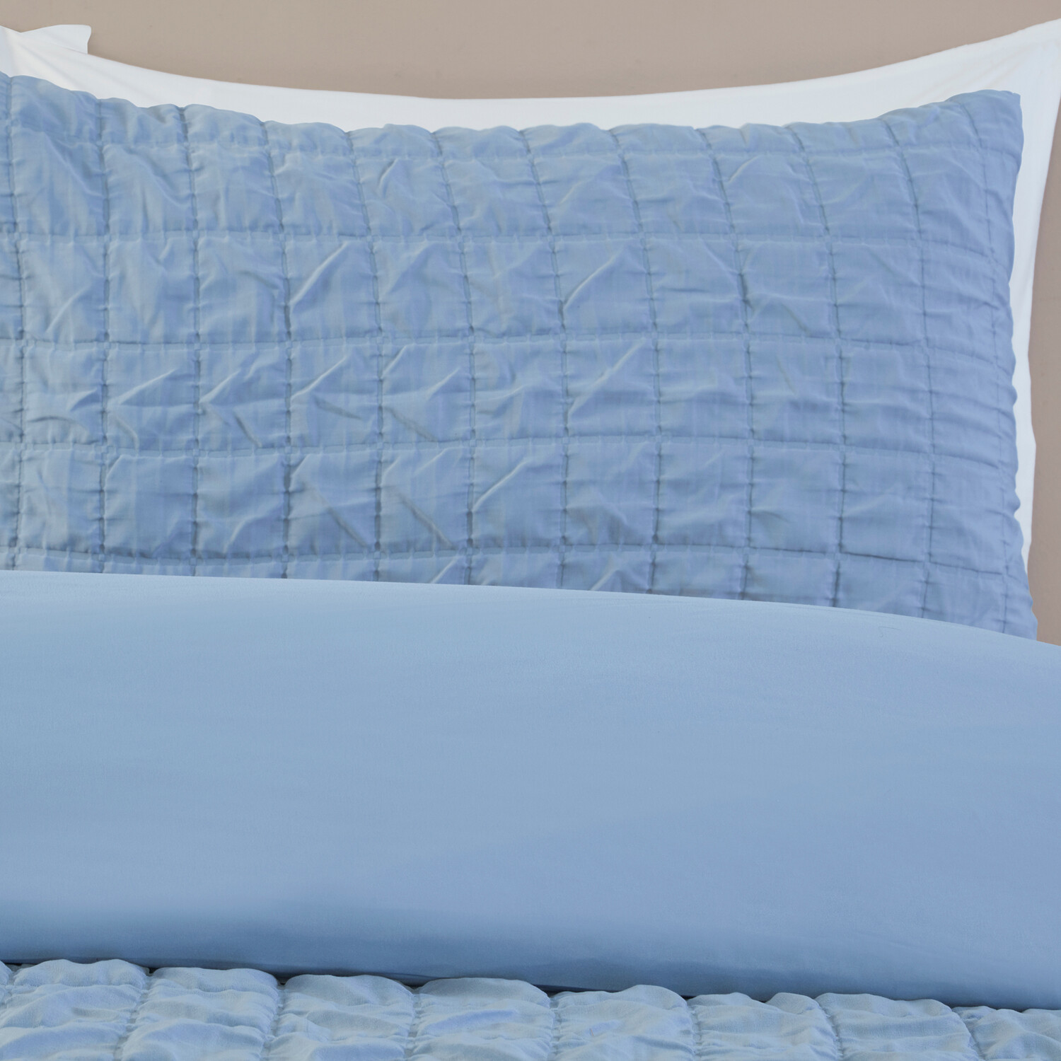 Kingston Check Duvet Set Blue Double Image 3