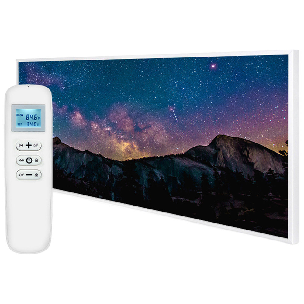 Mirrorstone Nexus Milky Way Image Wi-Fi Infrared Heating Panel 700W 595 x 1195mm Image 1