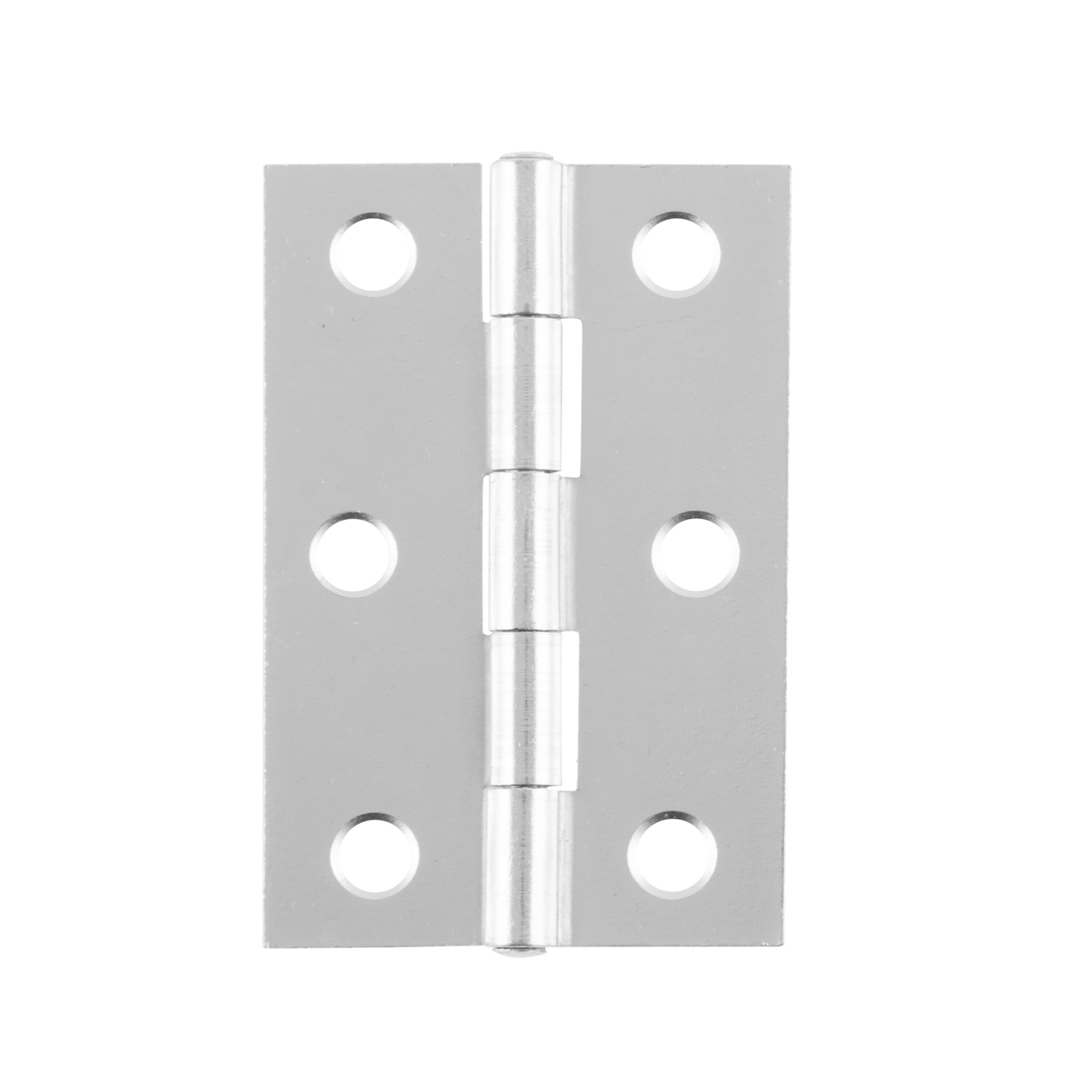 Hiatt 6cm Chrome Plated Steel Butt Hinge 2 Pack Image 2