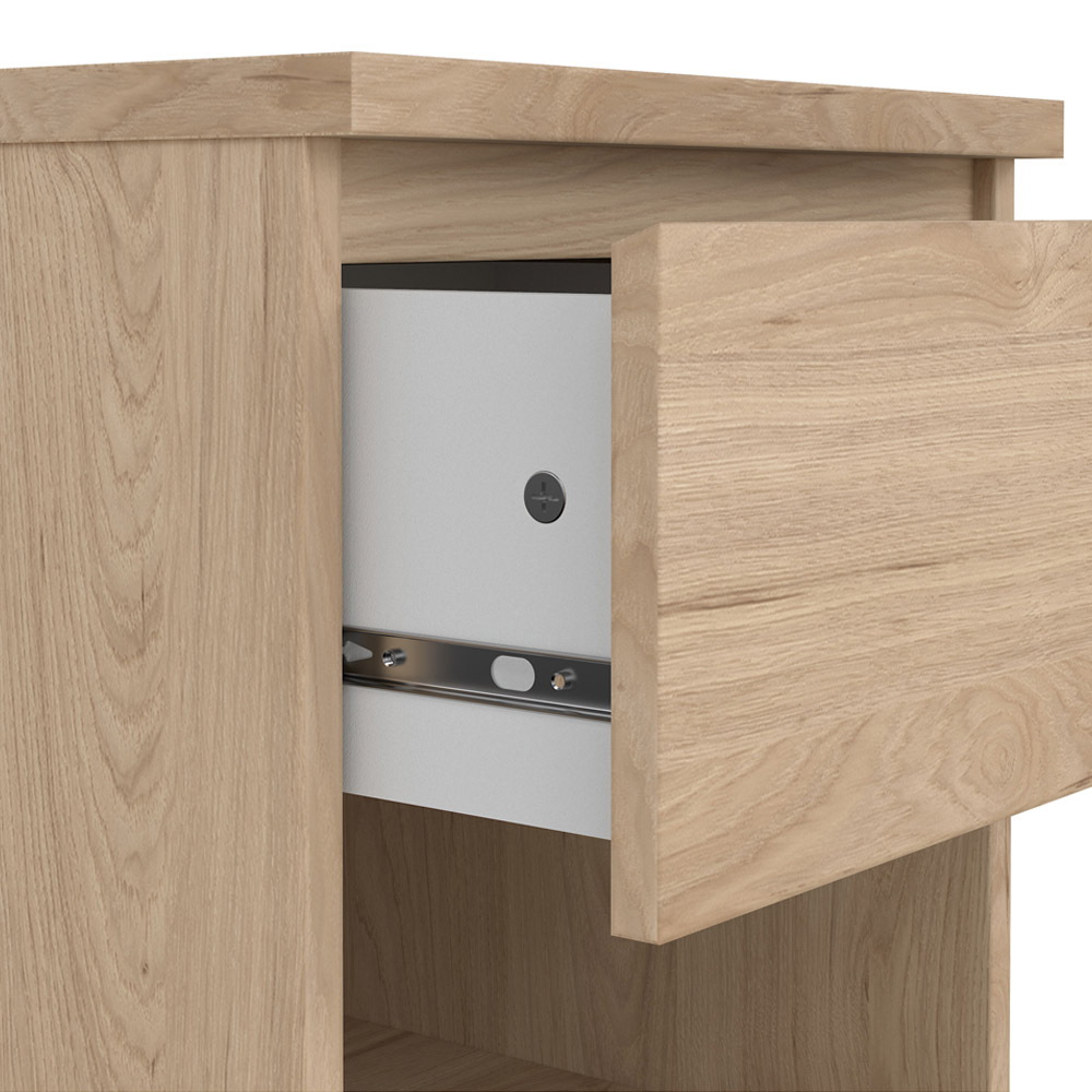 Florence Single Drawer Single Shelf Jackson Hickory Oak Bedside Table Image 3