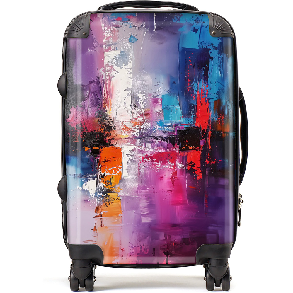 Warren Reed Designer Cabin Vibrant Metropolis a Palette of Emotions Suitcase Image 1