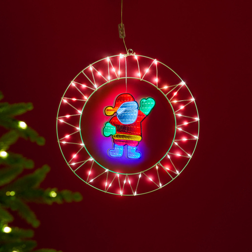 LED Christmas Character Infinity Light Image 4