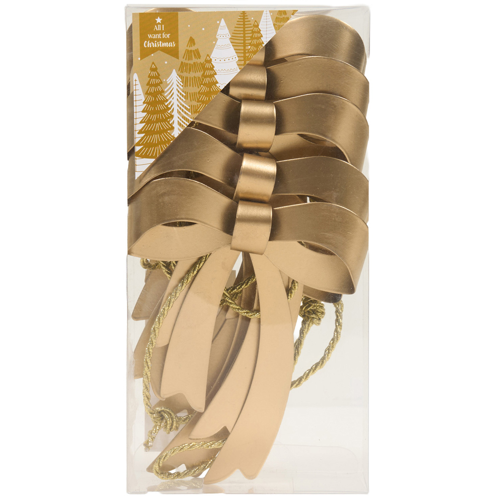 Metal Bow Garland Gold Image 2