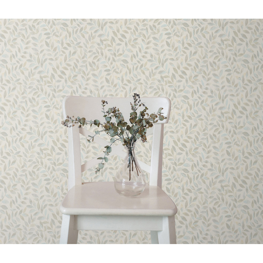 Erismann Ameroso Morris Style Leaf Beige Wallpaper Image 6