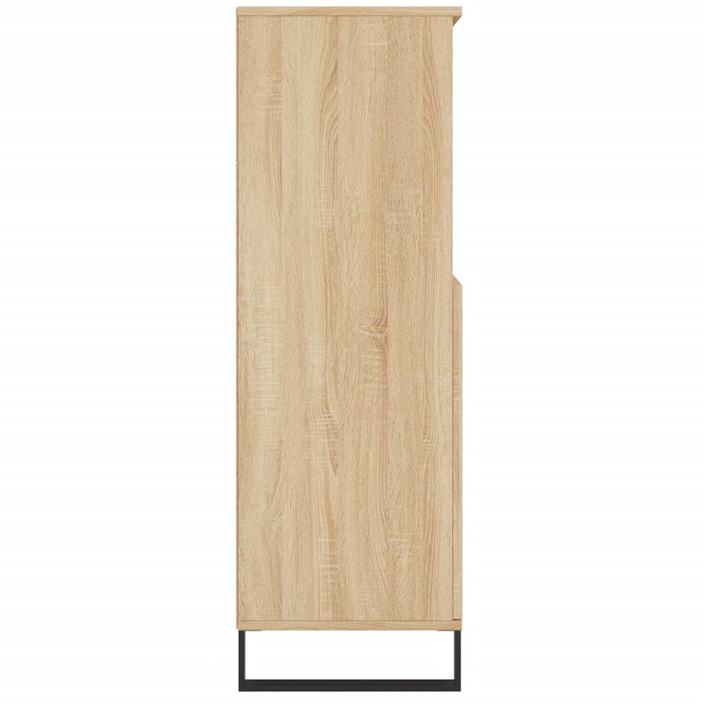 vidaXL 2 Door 2 Shelf Sonoma Oak Highboard Image 7
