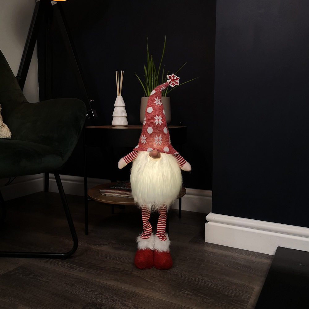 Samuel Alexander Red Standing Gonk LED Christmas Decoration 66cm Image 6