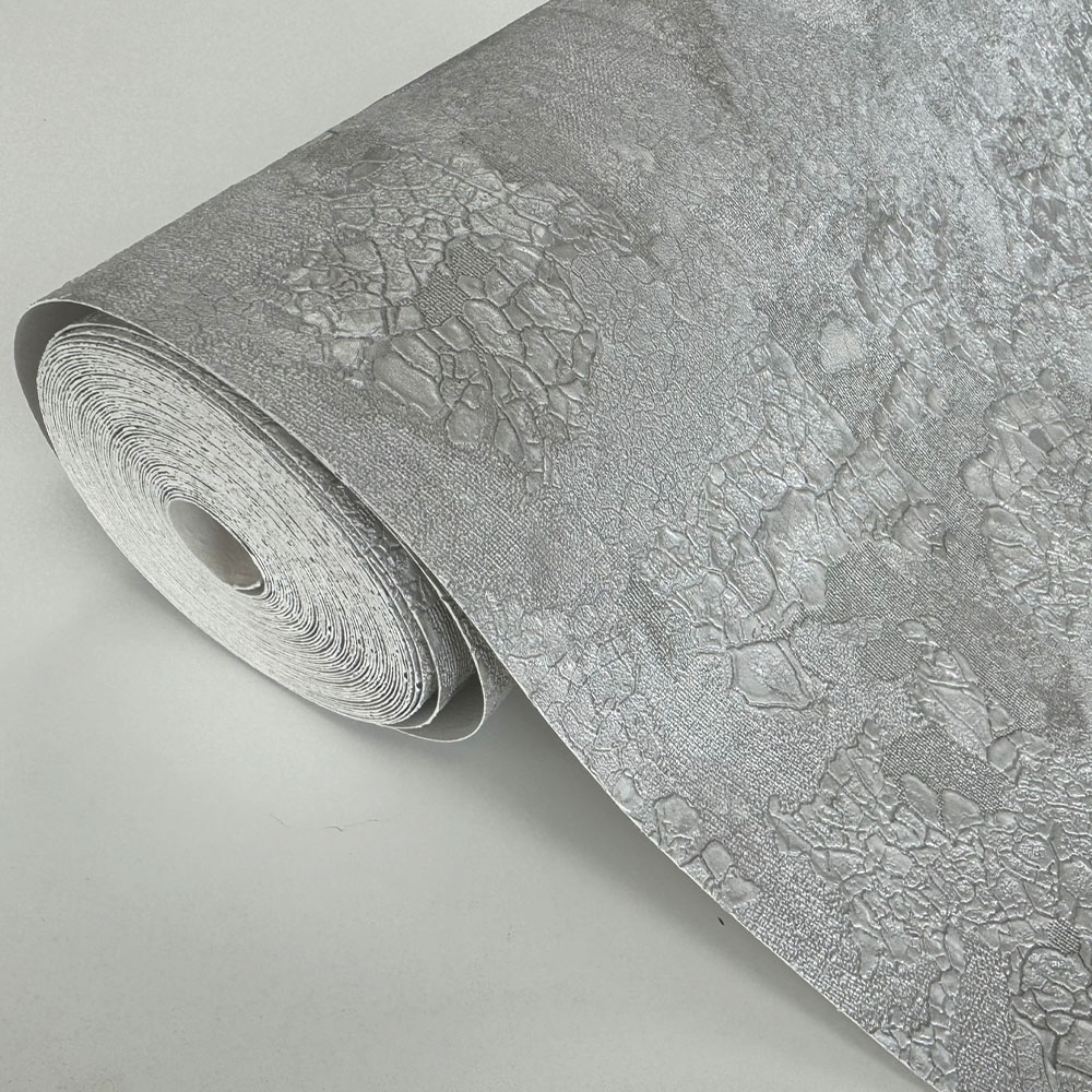 Rasch Sonata Texture Silver Grey Wallpaper Image 2