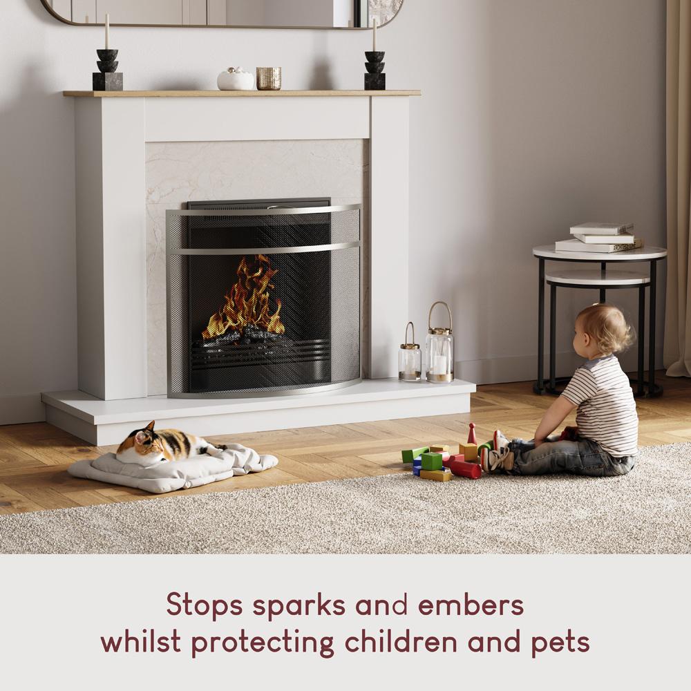 Fire Vida Buckton Fire Guard Nickel Image 2