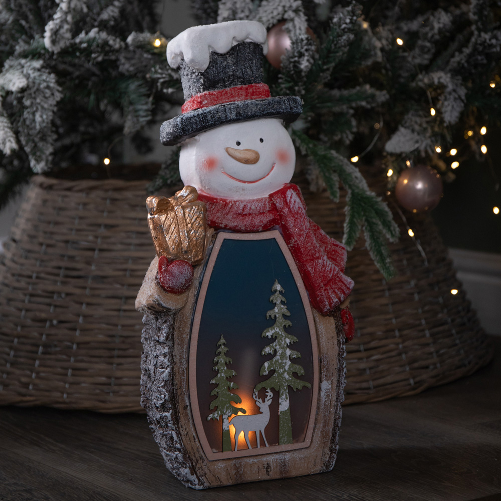 Samuel Alexander Warm White LED Light-Up Woodsman Frosty Glow Snowman Christmas Decoration 45cm Image 8