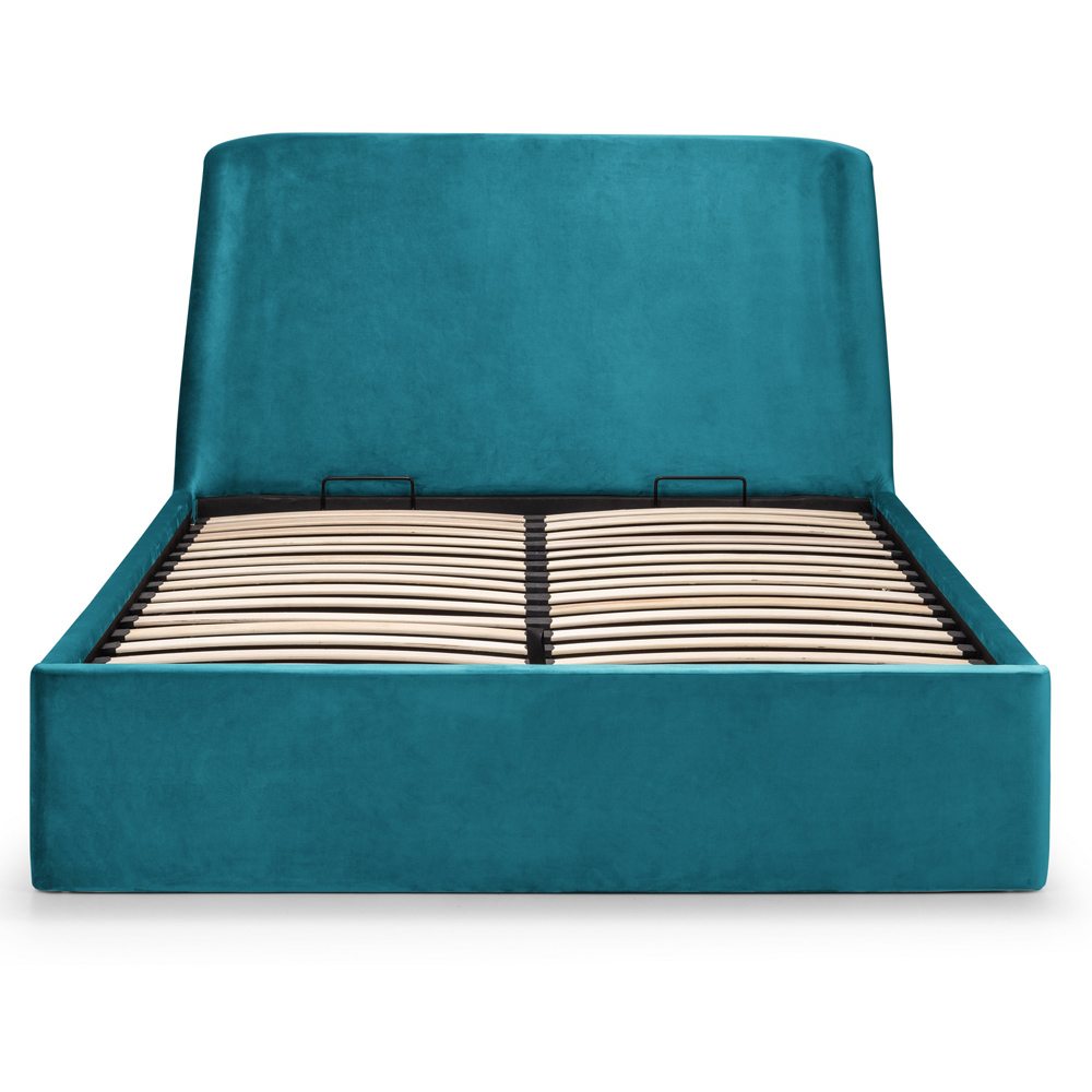 Julian Bowen Frida King Size Teal Storage Ottoman Bed Image 6