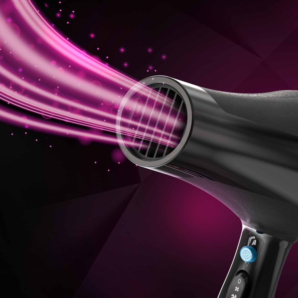 Wahl Ionic Style Black Tourmaline Hair Dryer 2200W Image 4