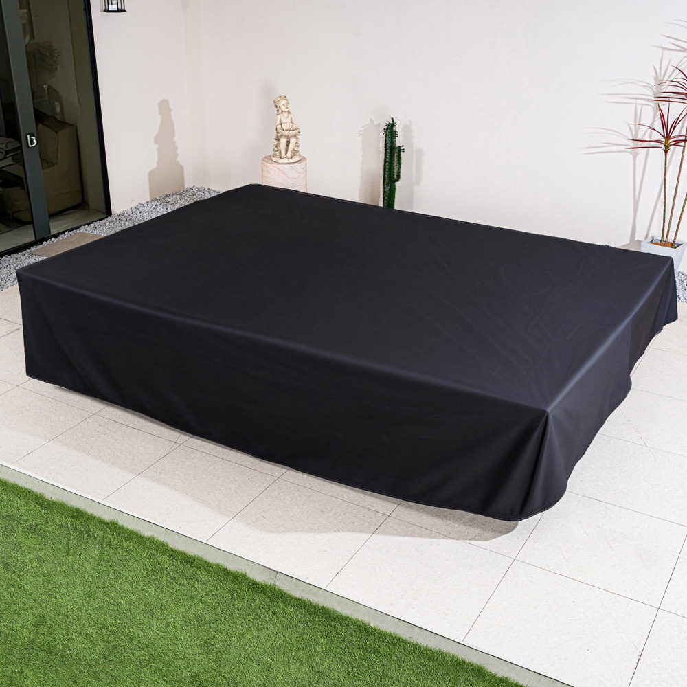 Direct Wicker Black Outdoor Protective Furniture Cover 91 x 227 x 188cm Image 8