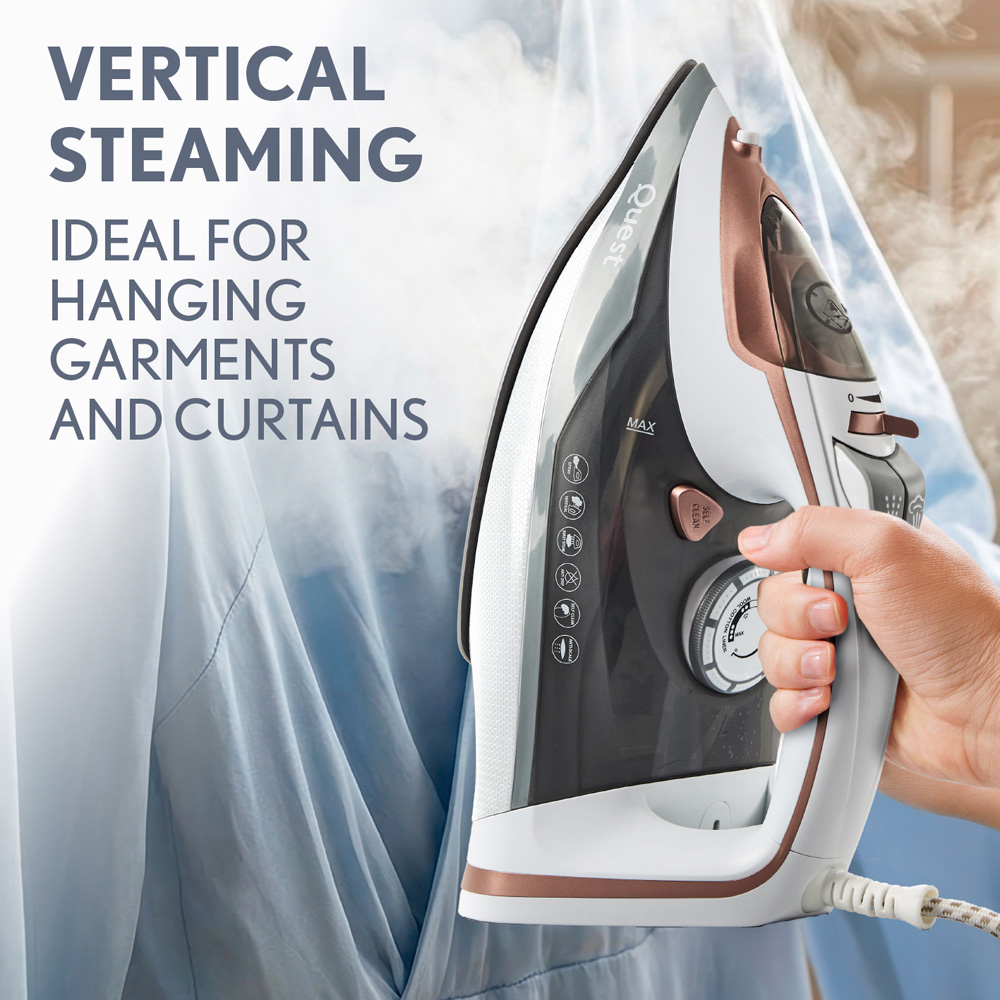Quest Power Pro 34139 White Steam Iron 3000W Image 4