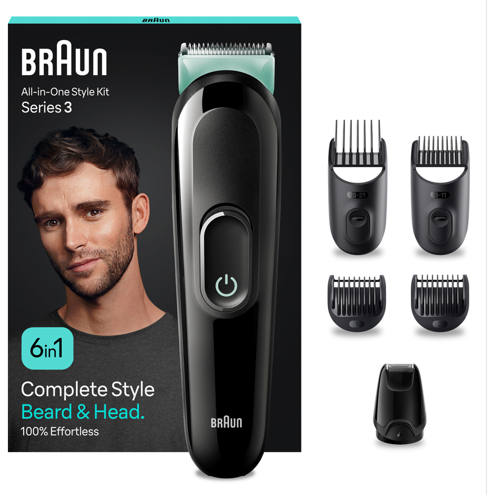 Braun 3 MGK3421 AIO 6-in-1 Grooming Trimmer Image 2
