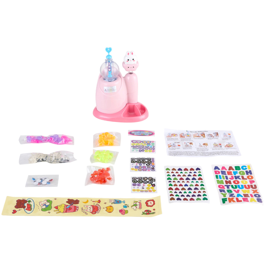 H&O Direct 320 Piece Kids Pink Bunny DIY Bubble Making Kit Image 1